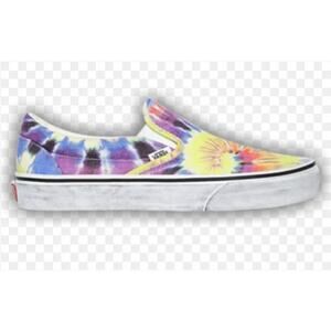 Vans Classic Slip-On Washed Tie Dye Skate Shoes Womens Size 7.5